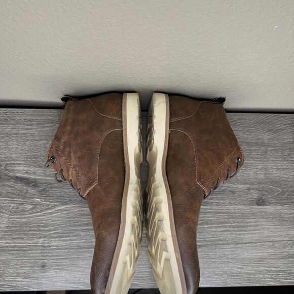 Madden Mens Brown Lace Up Chukkas Boots Size 12 M-Brakon Classic EUC - Picture 8 of 12